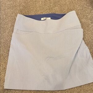Chic Blue Striped Pencil Skirt